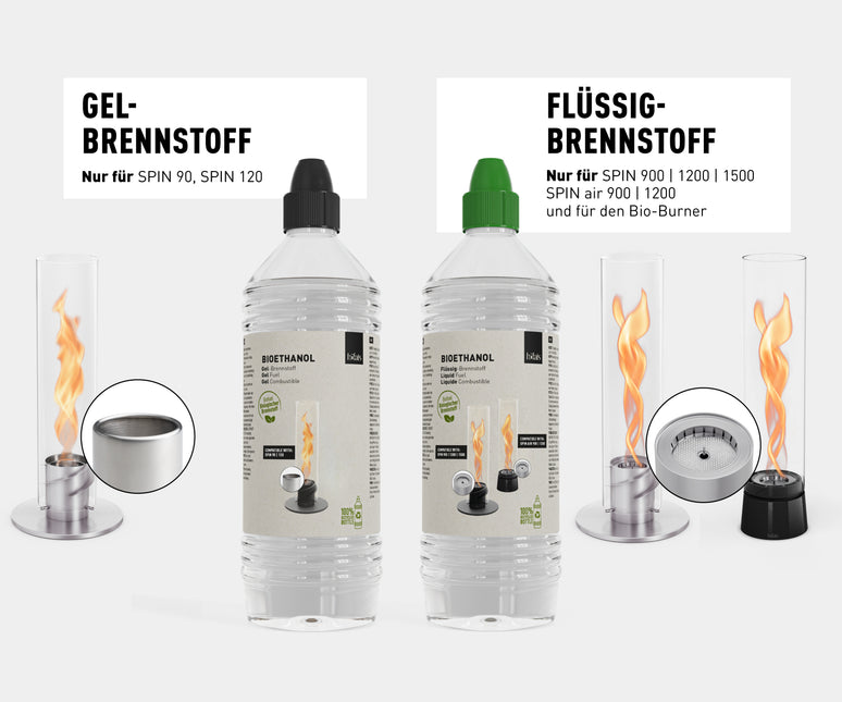 höfats - Bioethanol Flüssig-Brennstoff 1l Flasche