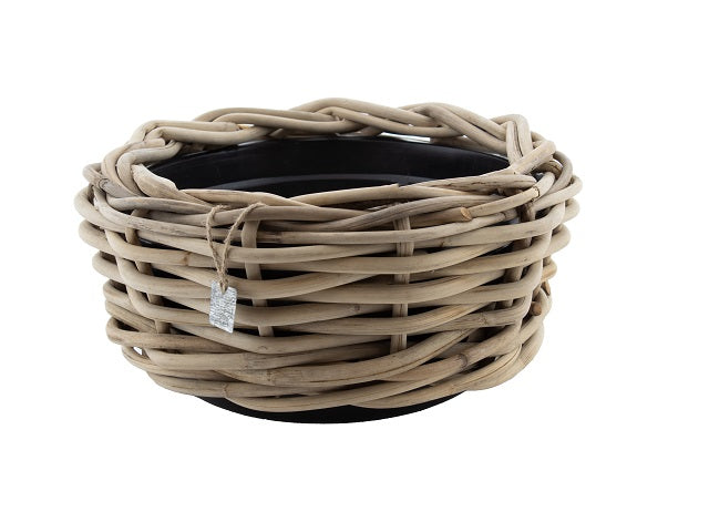 Drypot Sawah Schale extra dickes Rattan Grau