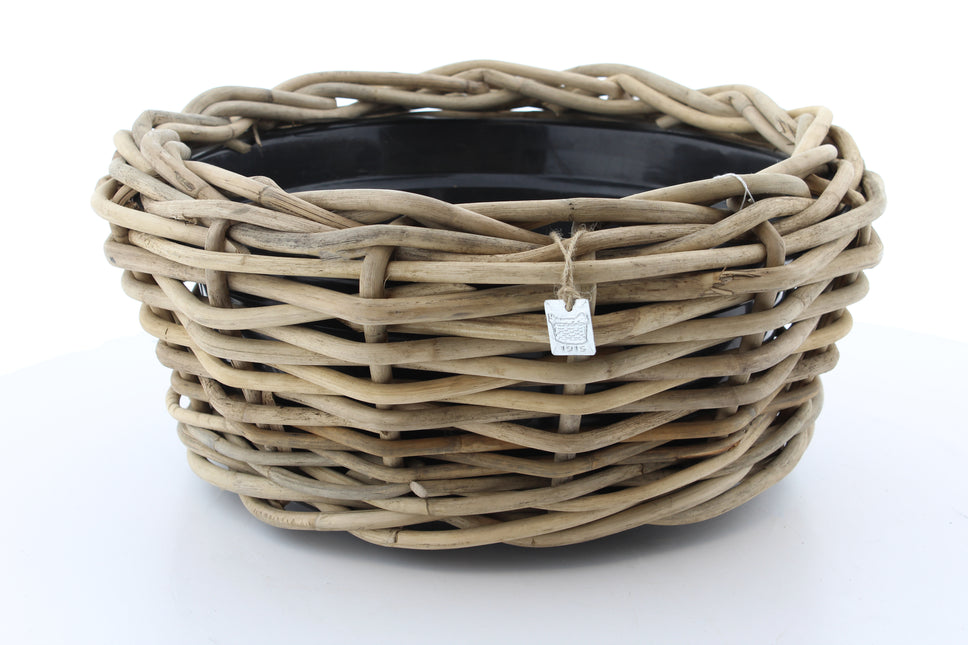 Drypot Sawah Schale extra dickes Rattan Grau