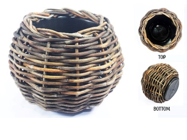 Drypot Tina Extra dickes Rattan Braun