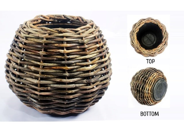 Drypot Tina Extra dickes Rattan Braun