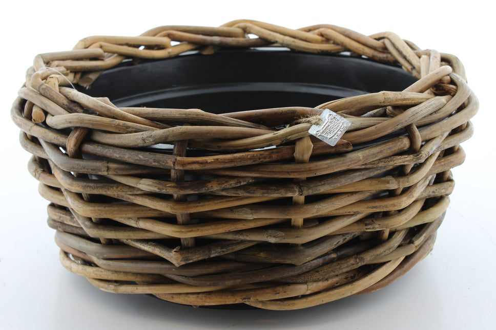 Drypot Sawah Schale extra dickes Rattan Braun