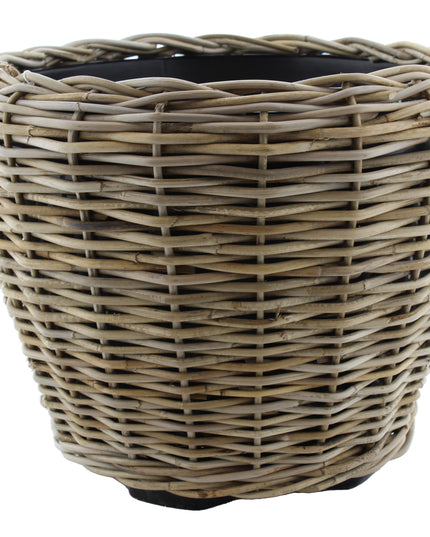 Drypot Rattan Grau Outdoor
