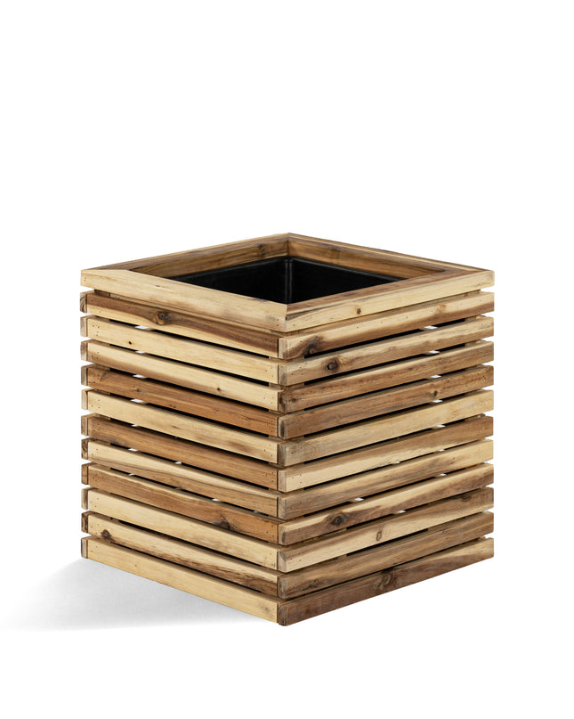 Marrone Orizzontale Cube Natural - Akazienholz