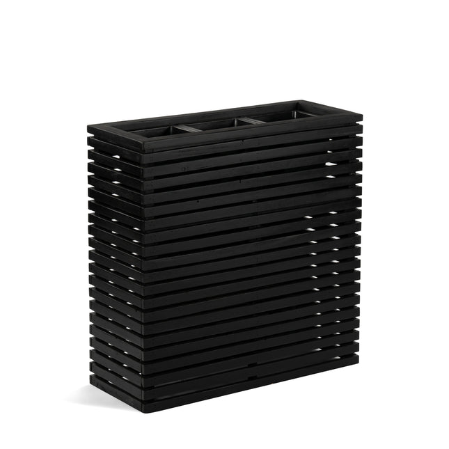 Marrone Orizzontale Divider Black - Akazienholz