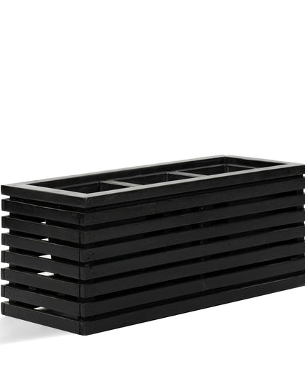 Marrone Orizzontale Small Box Black - Akazienholz
