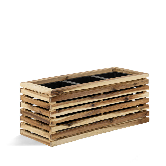 Marrone Orizzontale Small Box Natural - Akazienholz