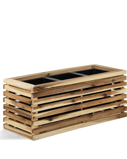Marrone Orizzontale Box Natural - Akazienholz