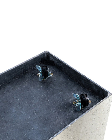 LUCA Grigio Box Antique White mit Rollen