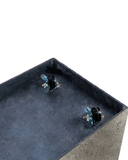 LUCA Grigio Box Natural Concrete mit Rollen