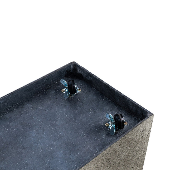 LUCA Grigio Box Natural Concrete mit Rollen