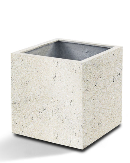 LUCA Grigio Cube Antique White mit Rollen