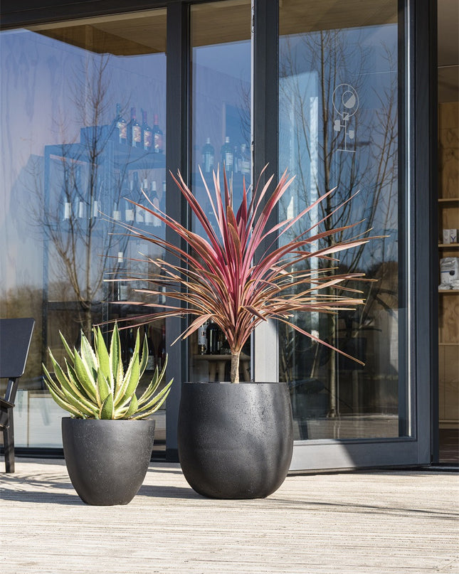 LUCA Grigio Egg Pot Anthracite