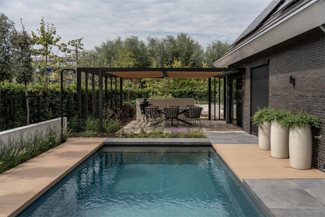 LUCA Grigio Modern Vase Antique White