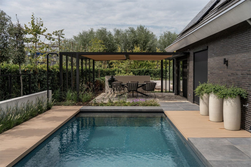 LUCA Grigio Modern Vase Antique White