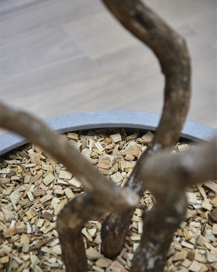 LUCA Grigio New Egg Pot Low Natural Concrete