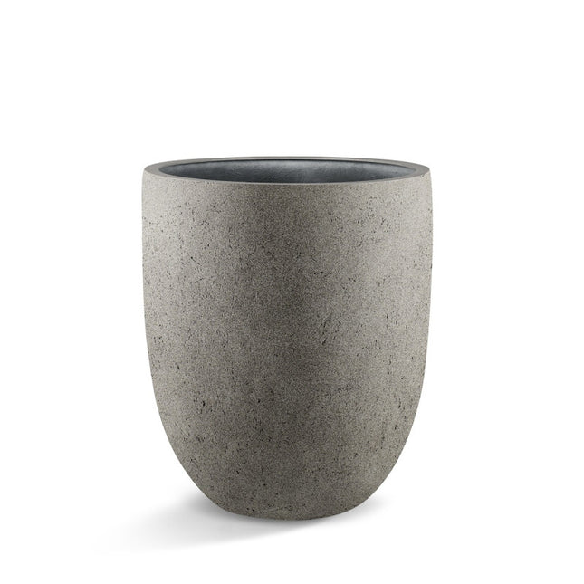 LUCA Grigio Tall Egg Pot Natural Concrete