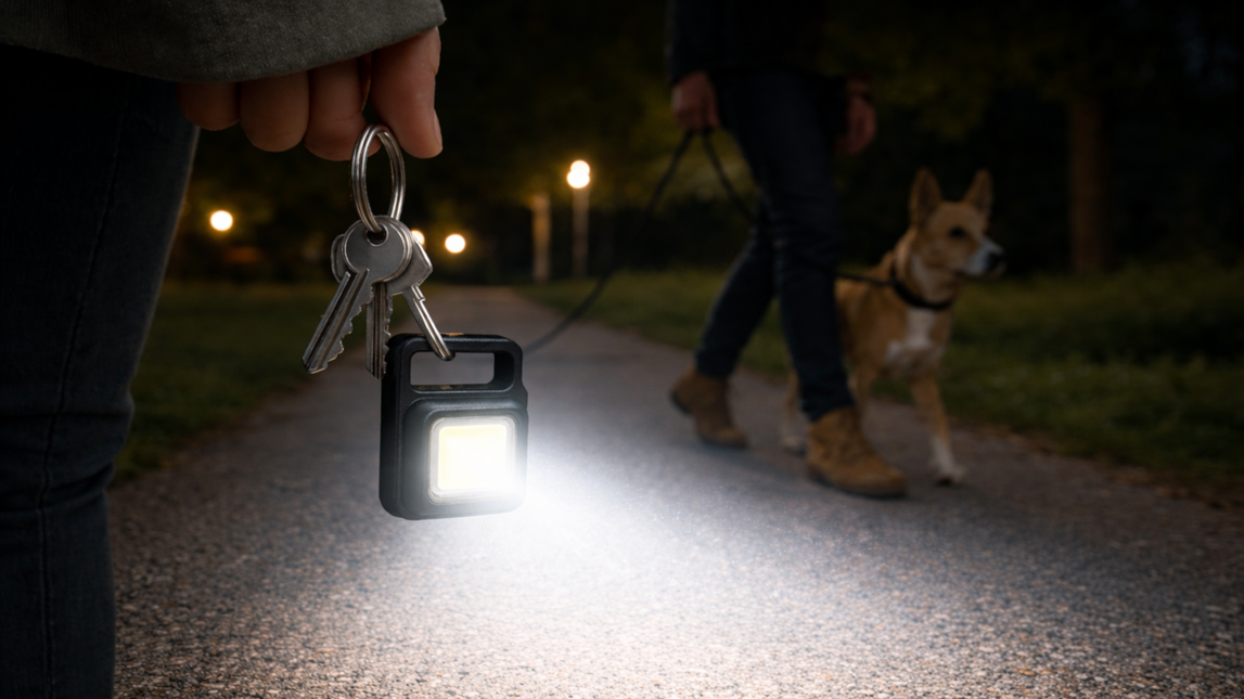 Mini Flutlicht 5 in 1 Schlüsselanhänger