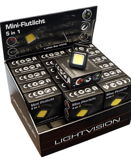 Mini Flutlicht 5 in 1 Schlüsselanhänger